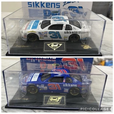 Lot Of 2 Dale Earnhardt Jr 1997 Sikkens White & Blue Nascar 1/24 Diecast Revell - Image 1 of 3