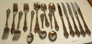 RAPHAEL by Oneida Distinction Deluxe Stainless HH Flatware Set 42 Pc 5 Place Lot - Picture 1 of 22