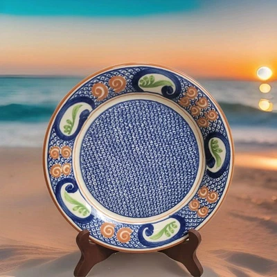 Loza Franciscana Calypso - Plato de ensalada 8,75" EE. UU. circa 1978 Foto 1 de 4