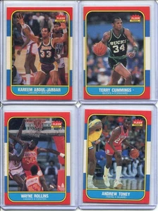 1986 Fleer Basketball Set 84/132 Bol Eaton Malone Webb Scott Rookie Card Kareem - Picture 1 of 21