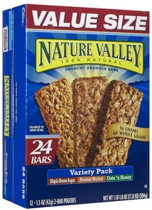 Nature Valley Crunchy Granola Bars Variety Pack - 0 - 17.8 oz - 24 ct - Picture 1 of 2