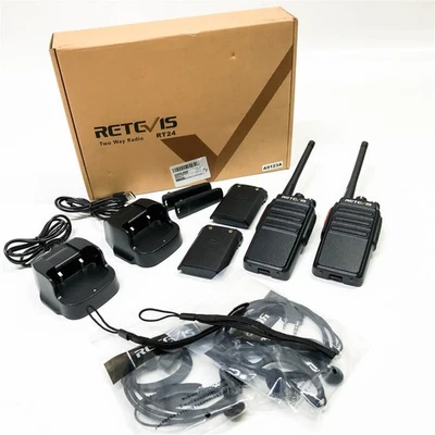 Retevis RT24 Professional Walkie Talkie, Walky Talky Wiederaufladbar PMR446 - Bild 1 von 4