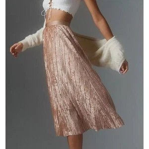 Beyond Yoga Rock S Plissee Samt Rosa Midi Uptown Fairy Ballet Core - Bild 1 von 10