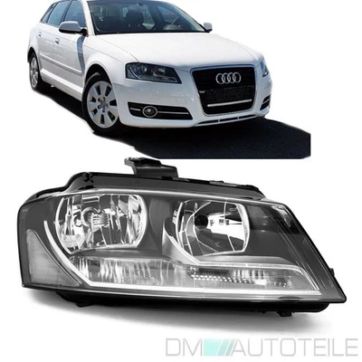 Audi A3 8P Facelift Scheinwerfer Rechts H7/H7 Tagfahrlicht 08-13 VALEO SYSTEM - Bild 1 von 3