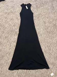NWT womens james perse Black Bodycon Dress Size 1 - Picture 1 of 3