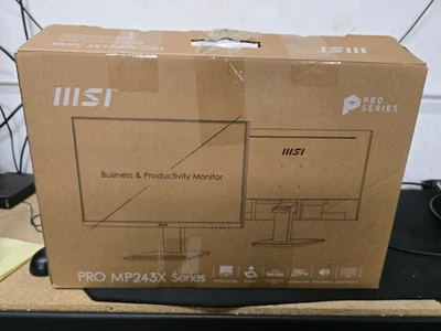 MSI PRO MP243XW 24" FHD Business Flat IPS Monitor 100Hz/1ms Build-in Speaker - Image 1 of 4