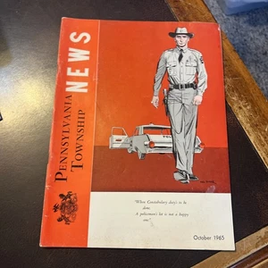 Vintage 1965 Pennsylvania Township News Magazine Early Pa Police Cover - Picture 1 of 9