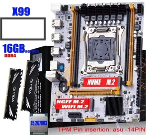 Placa base QIYIDA x99 k9s con procesador - con ram - Imagen 1 de 1