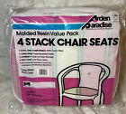 4 pièces coussinets de siège vintage Arden Paradise sièges empilables sièges de chaise de pelouse neuf coussinets de chaise de pelouse