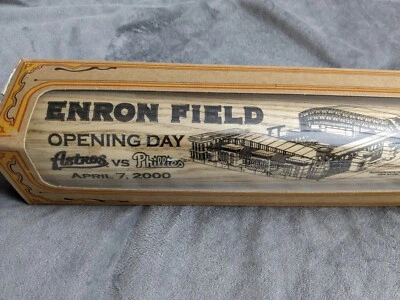 Sealed Enron Field Opening Day April 7, 2000 -Full Size Bat Houston Astros - Image 1 of 4