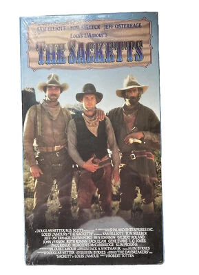The Sacketts set of Two VHS Tapes Western New Sealed Unused Louis L'Amour's - Image 1 of 2
