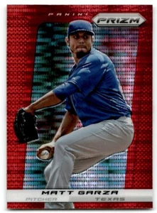 2013 Panini Prizm RED PULSAR Matt Garza Texas Rangers #144 - Picture 1 of 2