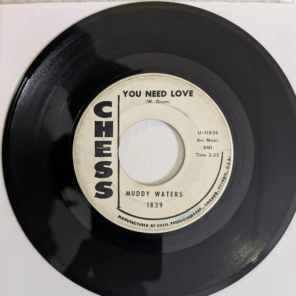 Muddy Waters-1962 WL Promo, You Need Love, SEE DESC... Zeppelin (Whole Lotta...) - Imagem 1 de 2