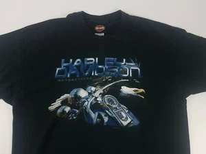 Harley Davidson 2003 Seacoast Hampton Eagle T-shirt Sz XL Made in USA  - Bild 1 von 6