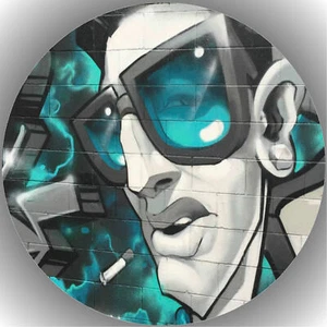 Tortenaufleger Geburtstag Party Tortenbild Fondant Oblate Graffiti  P26 - Bild 1 von 1