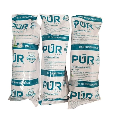 3 New PUR Plus Water Filter Lead Pitcher Replacement Sealed Lot - Image 1 of 3