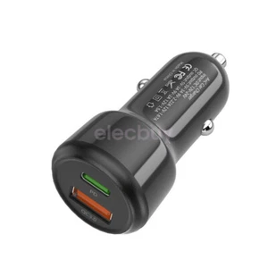 New PD20W USB Type-C Car Charger QC3.0 Phone Charge Adapter for iPhone Samsung - Picture 1 of 7