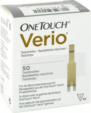 50 ONE TOUCH VERIO strisce reattive diabete test glucosio scadenza: 02-2022