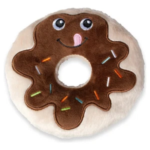 Karlie Dog Toy Stuffed Chocolate Donut Braun, New - Picture 1 of 3