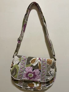 Vera Bradley Portobello Road Saddle Up Purple Green Gray Crossbody Shoulder Bag - Picture 1 of 9