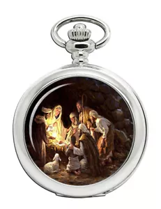 The Nativity Christian Pocket Watch - Picture 1 of 4