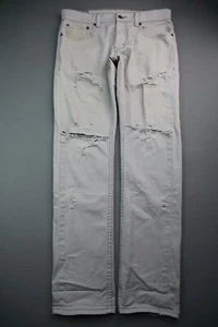 Men's 2011 Levi's 511 Skinny Jeans Distressed Gray Stretch Sz 32x32 (Msr 32x31) - Picture 1 of 11
