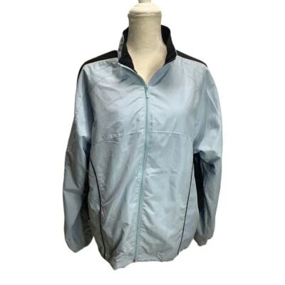 Ladies Wilson Blue Black White Jacket Track Workout Size  2XL Outdoors Sport - Image 1 of 4