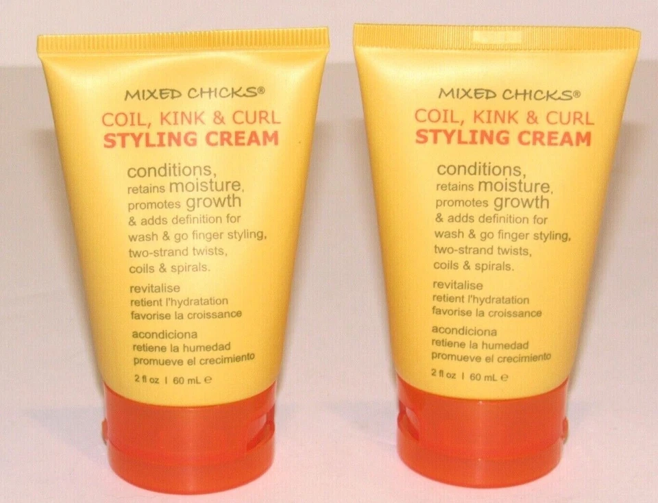 2 Mixed Chicks Coil Kink & Curl Styling Cream 2 Oz 60 mL Each Travel Size - Image 1 of 1