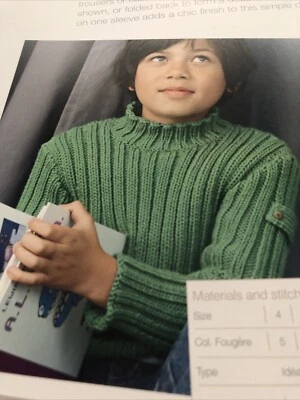 Bergere de France knitting pattern, Ribbed Sweater, Fisherman’s Rib Jumper, 4-16 - Image 1 of 4