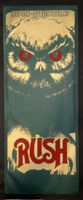 Оригинальный концертный плакат RUSH S/N тур Darien Lake, NY 2007 Snakes & Arrows - Изображение 1 из 4
