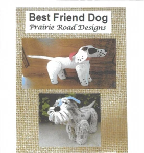 Best Friend Dog - Paper 3D Rug Hooking Pattern - Prairie Road Designs - Picture 1 of 3