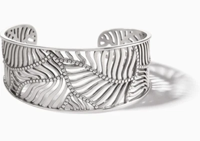 Brazalete Brighton Palmetto plateado estilo JF0003 precio de venta sugerido por el fabricante 128 USD nuevo con etiquetas Foto 1 de 4