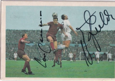 Bergmann-Verlag Fußball 1967/68 Franz Beckenbauer Uwe Seeler Autograph - Bild 1 von 2