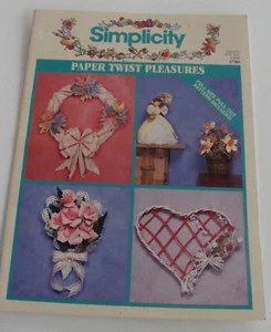 VTG 1993 Simplicity Paper Twist Pleasures Leaflet 3780 Robin Greenwood, 20p - Picture 1 of 5