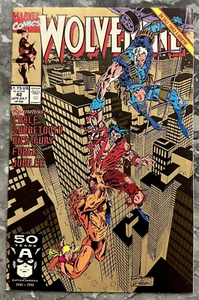 Wolverine #42 Marvel X-Men Price Variant Marc Silvestri Dan Green VF/NM 1991 - Picture 1 of 12