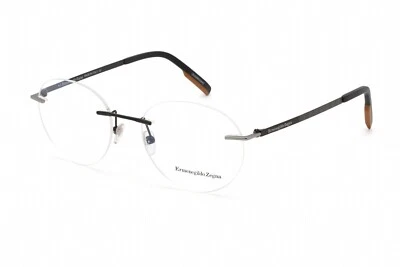 Armação de óculos Ermenegildo Zegna EZ5220 preto 002 metal sem aro 53-18-145 EZ - Imagem 1 de 2