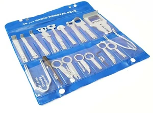 38 Pieces Installation Extraction Tool Set for Radio Satnav Dismantling Pin Hook - Picture 1 of 24