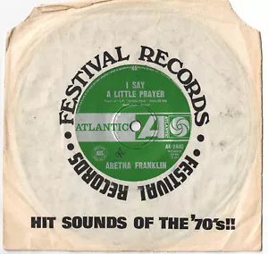 ARETHA FRANKLIN - I SAY A LITTLE PRAYER Very rare 1968 Aussie SOUL Single! - Picture 1 of 1