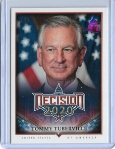 RARE 2020 DECISION RAINBOW ~ TOMMY TUBERVILLE "CAPITOL" CARD #519 ~ /5 ~ ALABAMA