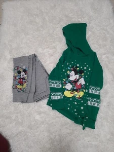 Disney Holiday Sweater And Pants Set Size 5 - Picture 1 of 10
