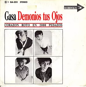 7" promo DEMONIOS TUS OJOS corazon roto en 2000 pedazos 45 SPAIN 1988 CORCOBADO - Bild 1 von 3