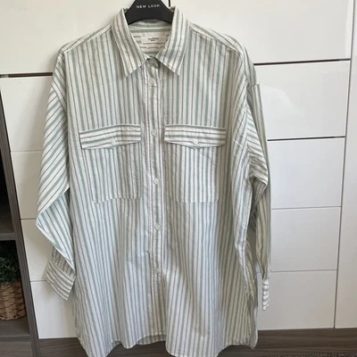 Isabel Marant Etoile Ladies Green Stripe Cotton Shirt  V Good Condition Size 38 - Image 1 of 4