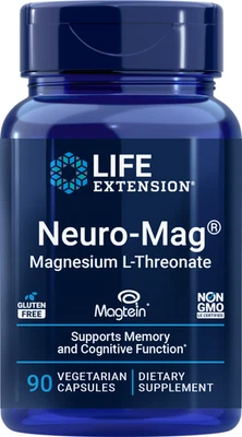 Life Extension NEURO-MAG™ TREONATO DE MAGNESIO 90 cápsulas vegetales Foto 1 de 2