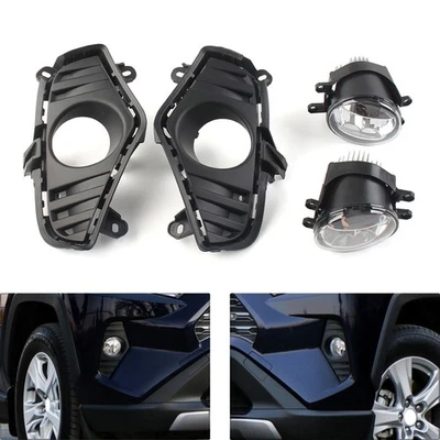 LED Daytime Running Lamps Fog Lights Turn Signal Lamps Kit For Toyota RAV4 19-22 - Image 1 of 4