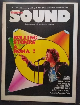 NUOVO SOUND 44/1975 RENATO ZERO POOH GONG OSANNA MIA MARTINI + POSTER GALLAGHER - Image 1 of 4