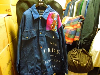 Chaqueta vaquera de gran tamaño Raf Simons 2018 sin usar talla L azul marino oscuro Foto 1 de 4