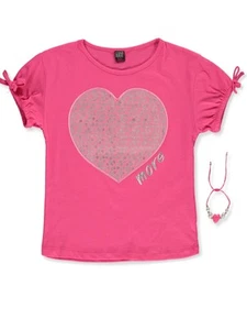 Sweet Butterfly Girls' 3-Piece T-Shirt Accessory Pack Set Color: pink Size: 4 - Picture 1 of 2