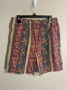 Stussy Fleur Stripe Beach Shorts Cotton AOP Men’s Size M - Bild 1 von 10