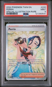 PSA 9 Pokemon TCG 2024 Pokemon Twm En-Twilight Masquerade #220 Perrin MINT - Picture 1 of 2