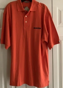 Cutter & Buck NWT L Polo Short Sleeve Princeton Embroidered Orange - Picture 1 of 9